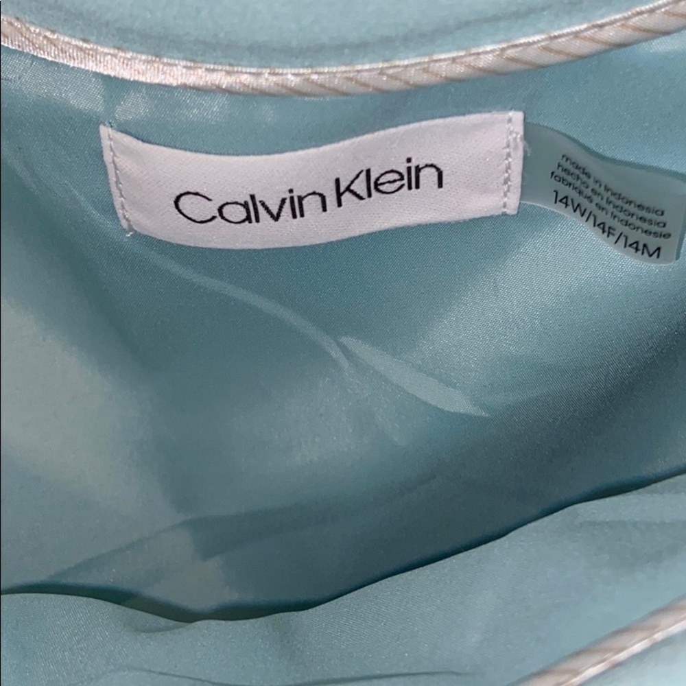 Calvin Klein Mint Green Midi Ruffled Skirt NWT 14W - Picture 5 of 6